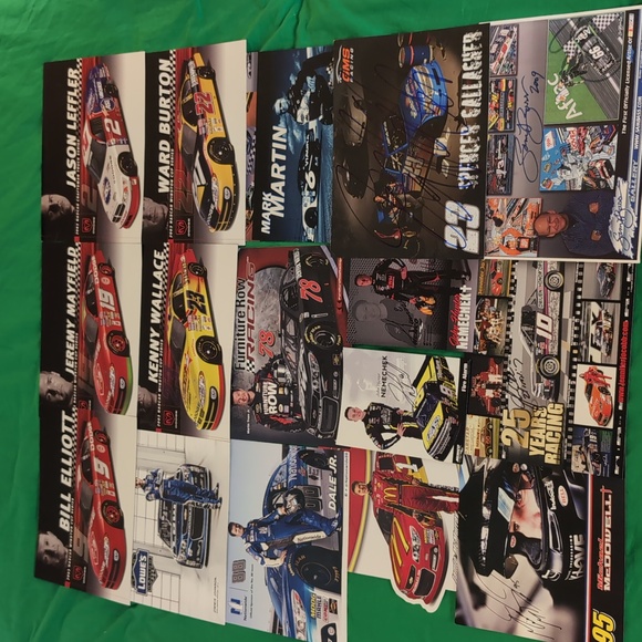Nascar Mini Poster Bundle Some Signed by Drivers - Picture 1 of 16